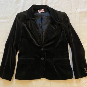Petite Black "Velvet" Blazer 12P